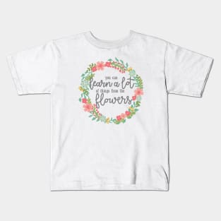 Pastel Flowers Kids T-Shirt